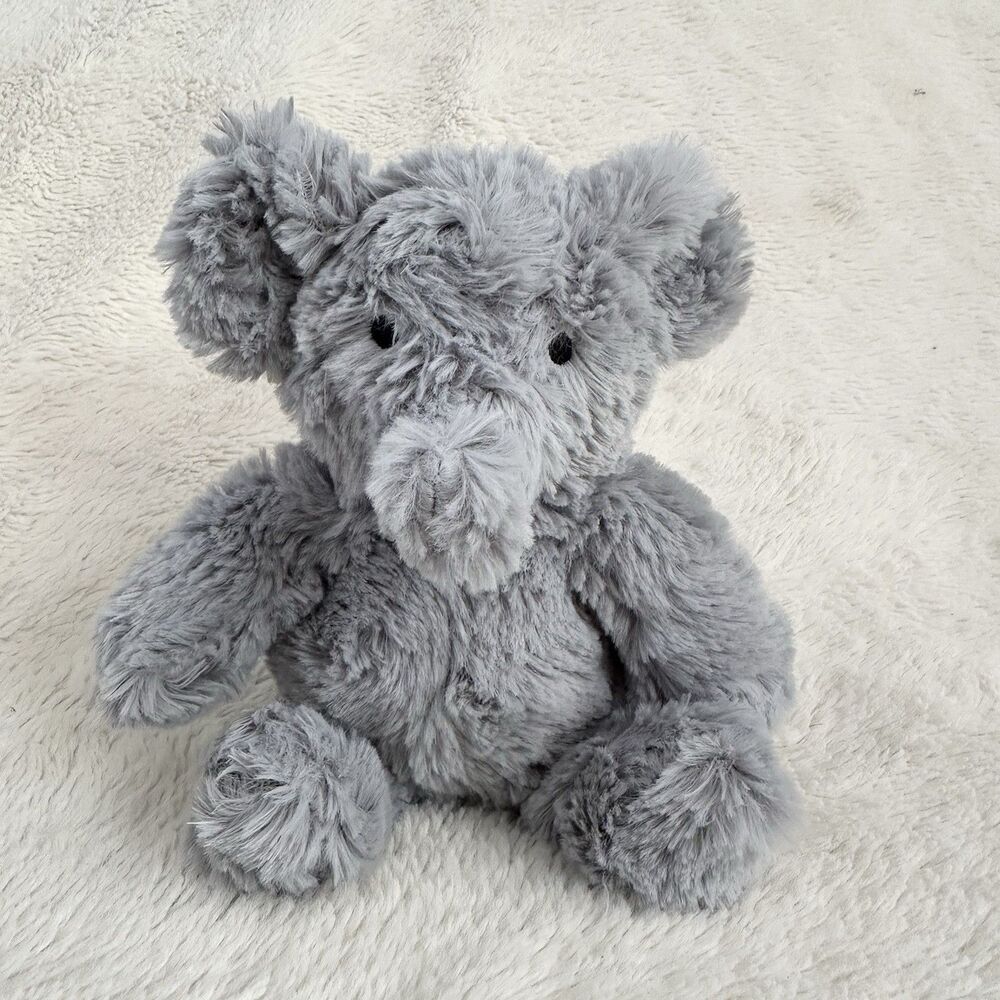 Cloud Island 8" Gray Elephant Rattle 2023 Stuffed Animal Target Plush